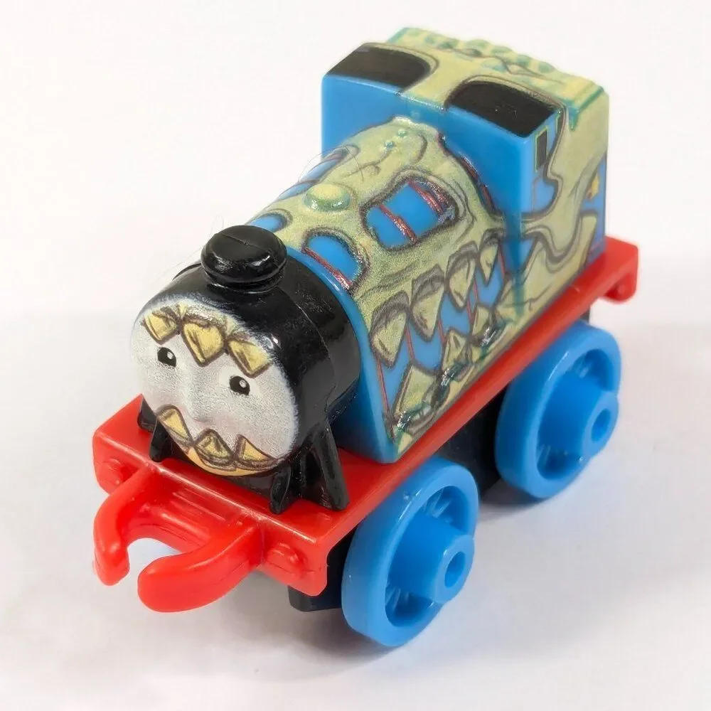 Thomas & Friends train mini Dino Gordon #607 dinosaur skeleton blue‎ spooky toy